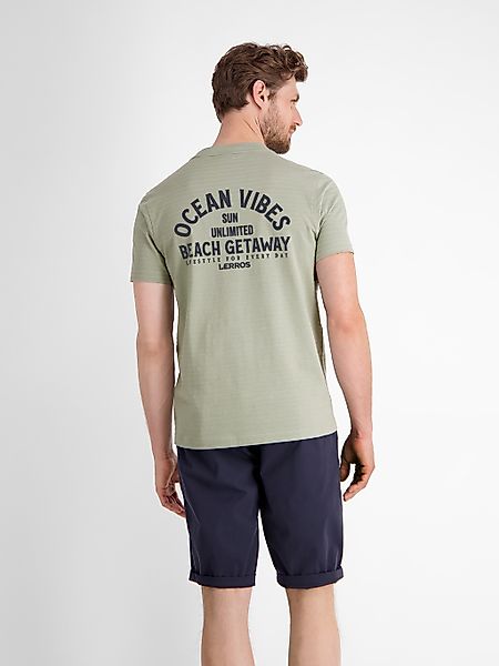 LERROS T-Shirt "LERROS Gestreiftes T-Shirt mit Front und Backprint" günstig online kaufen