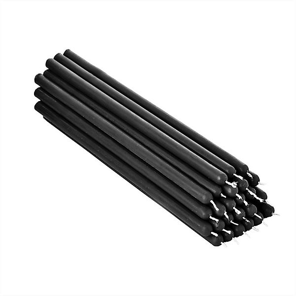 NKlaus Bienenwachskerze 25x Schwarze Bienenwachs 21cm günstig online kaufen
