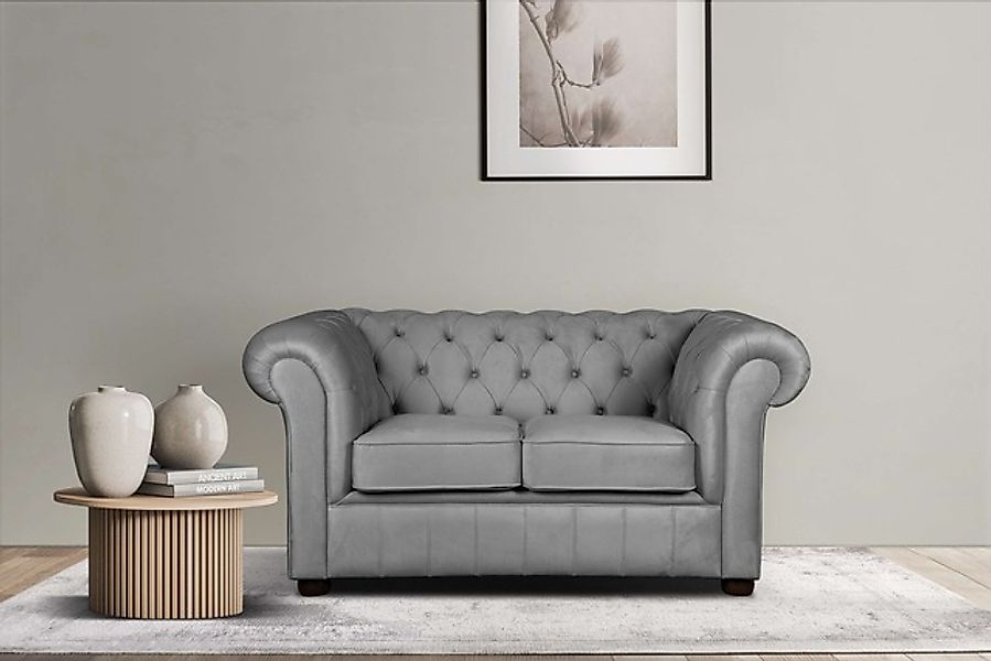 Home affaire 2-Sitzer »CHARENTE, Chesterfield-Sofa, Wellenfederung, Maße: B günstig online kaufen