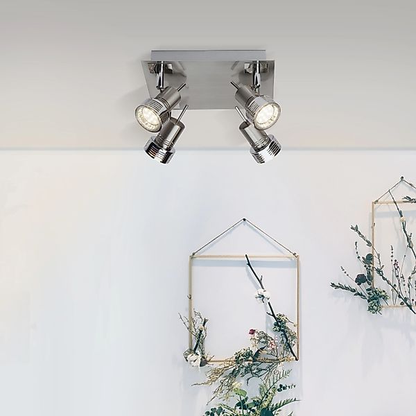 Brilliant Deckenstrahler Kassandra, LED wechselbar, Warmweiß, LED Spotplatt günstig online kaufen