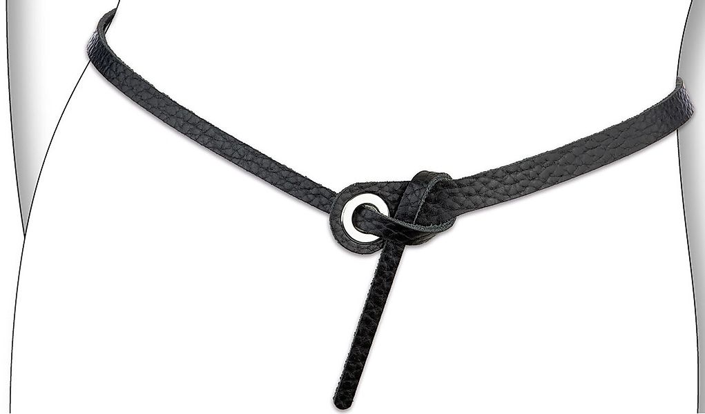 BERND GÖTZ Ledergürtel "Ledergürtel mit schnallenloser Schlaufenbindung" günstig online kaufen