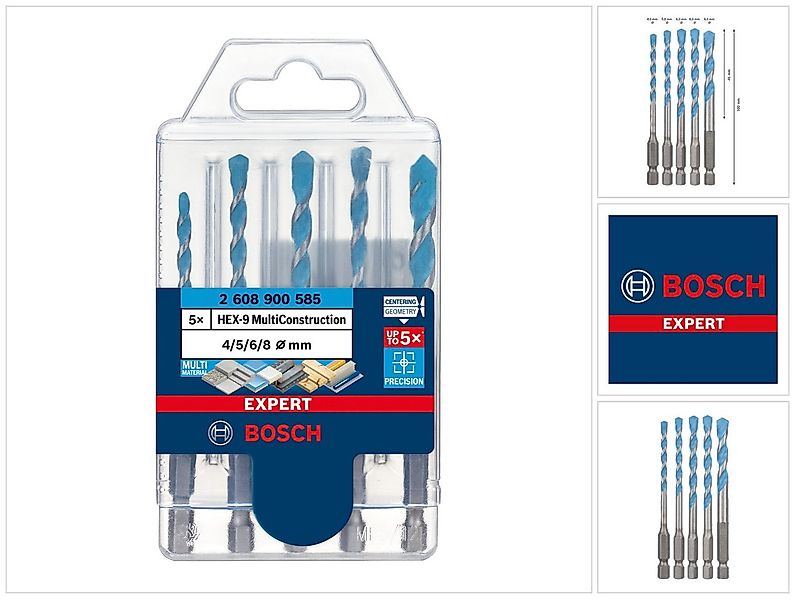 Bosch Professional Bohrer- und Bit-Set Expert HEX-9 Multi Construction Bohr günstig online kaufen