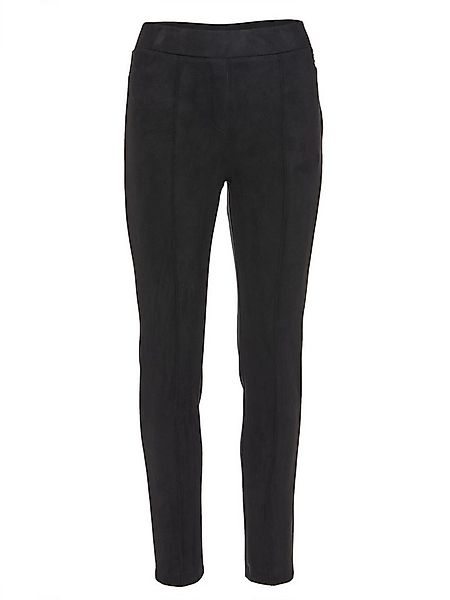 Georg Stiels Lederimitathose Leggings Körpernah mit Biese günstig online kaufen