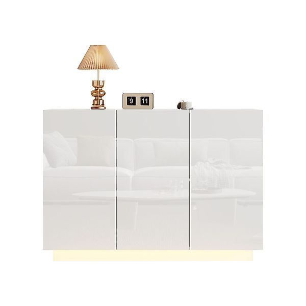 MODFU Sideboard Esszimmerschrank Hochglanz offen und günstig online kaufen