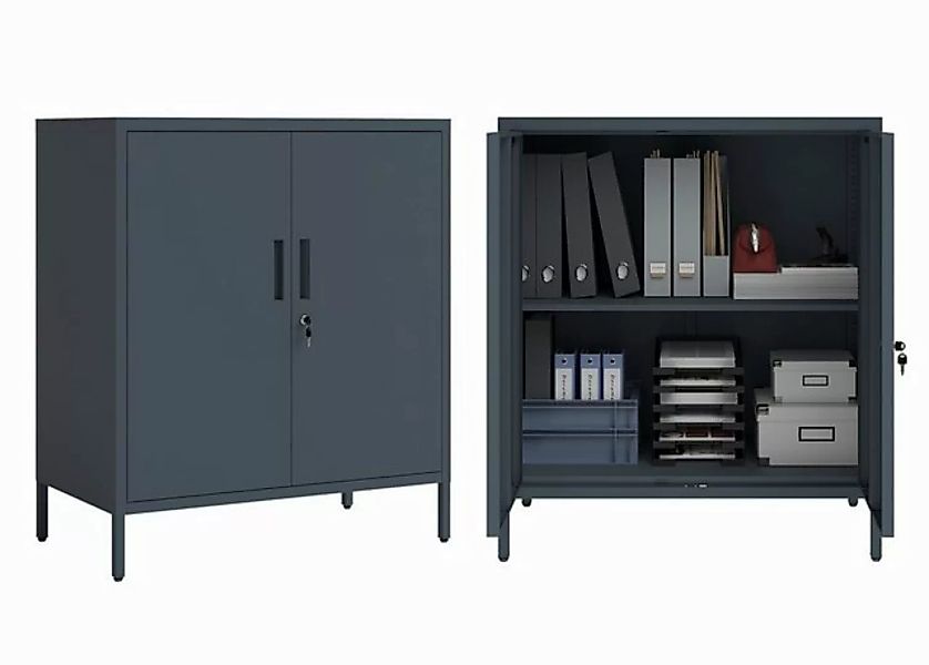 STEELSØN Aktenschrank Regulus (anthrazit, mit Füßen) mit flexibel einstellb günstig online kaufen