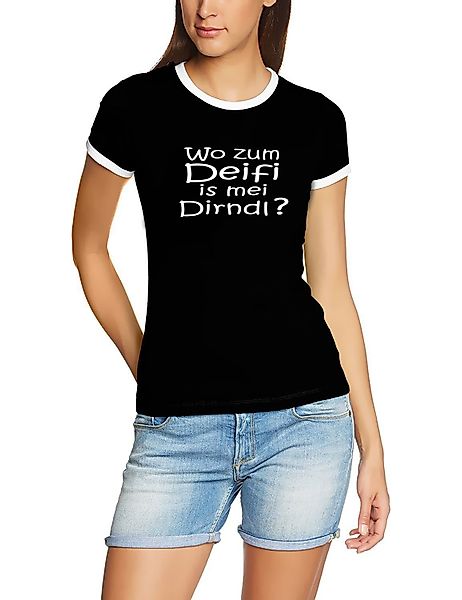 coole-fun-t-shirts Dirndltop Wo zum Deifi is günstig online kaufen