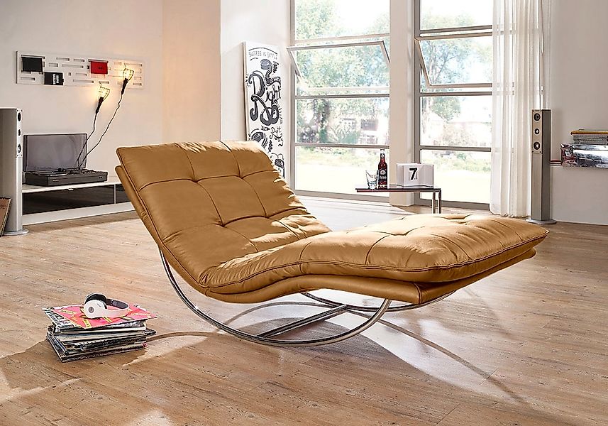 W.SCHILLIG Relaxliege "daily dreams" in Waffelkissen-Optik, Schaukelgestell günstig online kaufen