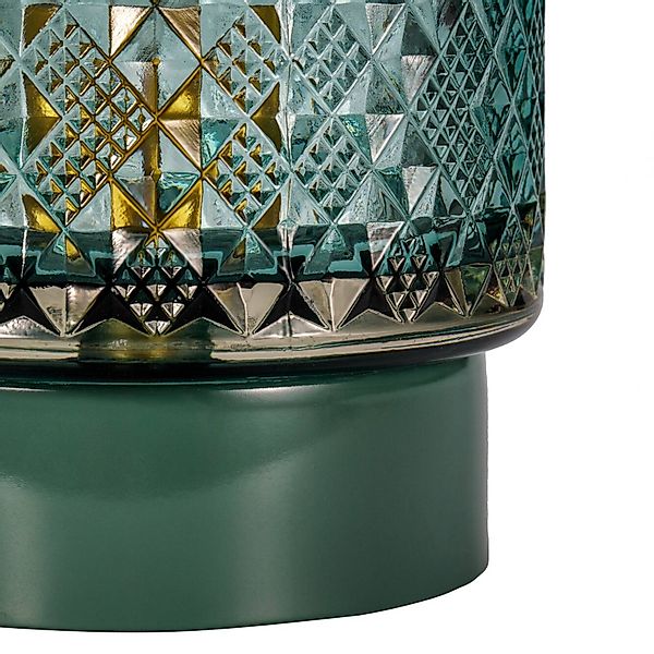 Pauleen Modern Glamour E14-LED türkis Metallfuß günstig online kaufen
