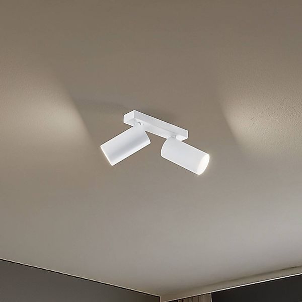 Deckenstrahler Mono II, 2-flammig, weiß, 31 cm lang, GU10 günstig online kaufen