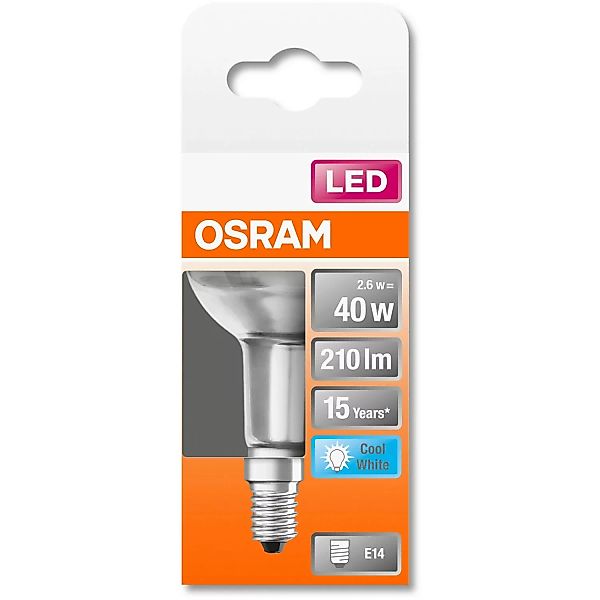 Osram LED-Leuchtmittel E14 Reflektor R50 2,6 W 210 lm 8,5 x 5 cm (H x Ø) günstig online kaufen