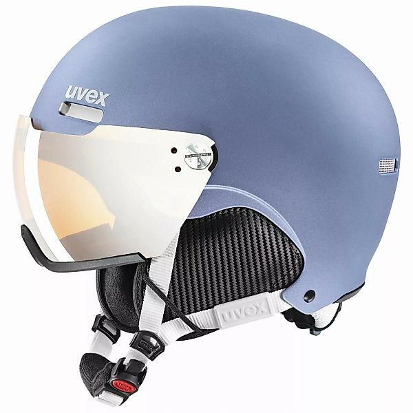 uvex HLMT 500 Visor Skihelm (Größe: 52-55 cm, 41 dust blue mat) günstig online kaufen
