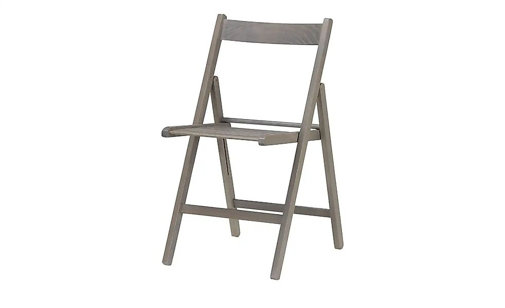 Klappstuhl Aus massivem Holz Sven ¦ grau ¦ Maße (cm): B: 45 H: 79 T: 50.0 S günstig online kaufen