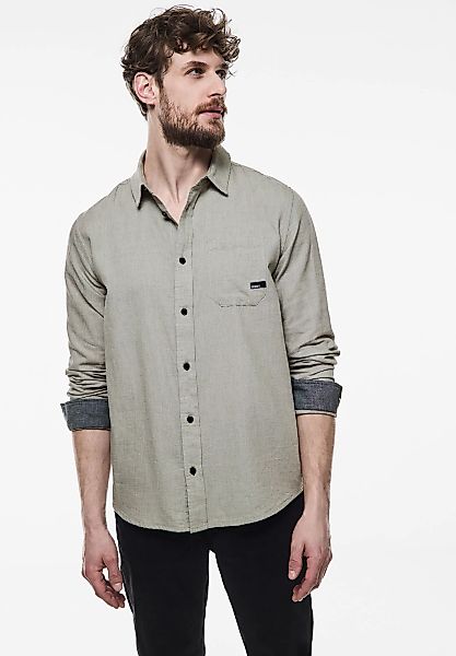 STREET ONE MEN Langarmhemd, aus reiner Baumwolle günstig online kaufen