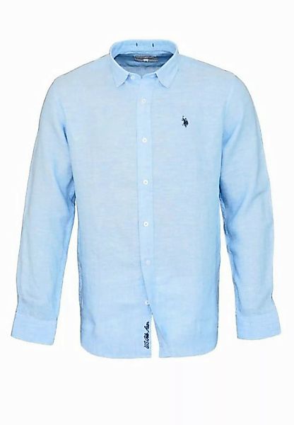 U.S Polo Assn.  Hemdbluse Shirt Leinenhemd Button Down Linenshirt günstig online kaufen