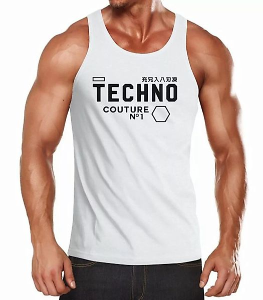 Neverless Tanktop Techno Tank-Top Herren Muskelshirt Muscle Shirt Neverless günstig online kaufen
