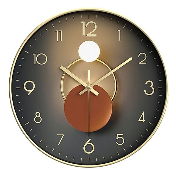 RWEUOQ Wanduhr Glaswanduhr Stille, Art-Deco-Wanduhr Mit, günstig online kaufen