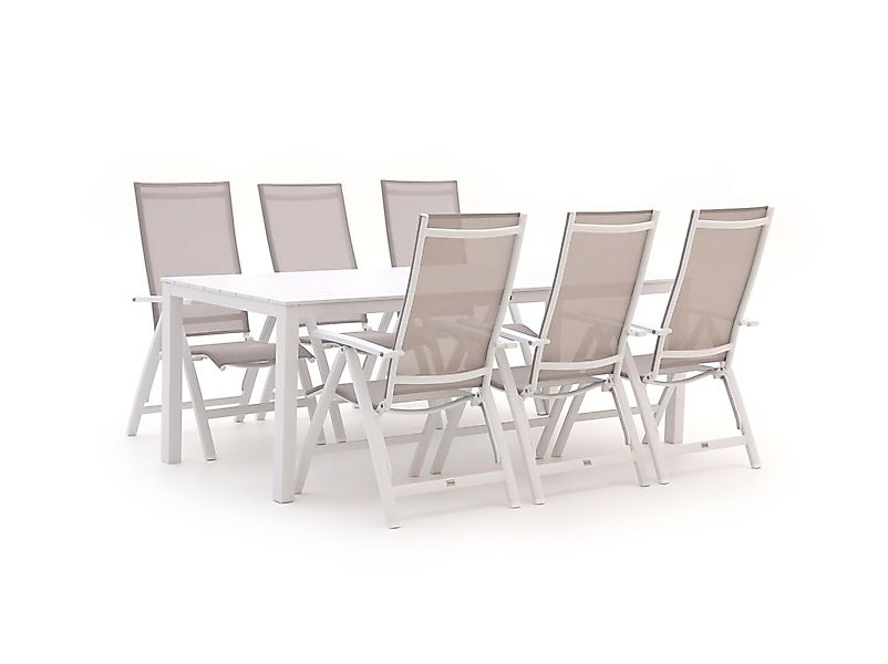 Bellagio Avenza/Menzano 220 cm Gartenmöbel-Set 7-teilig verstellbar günstig online kaufen