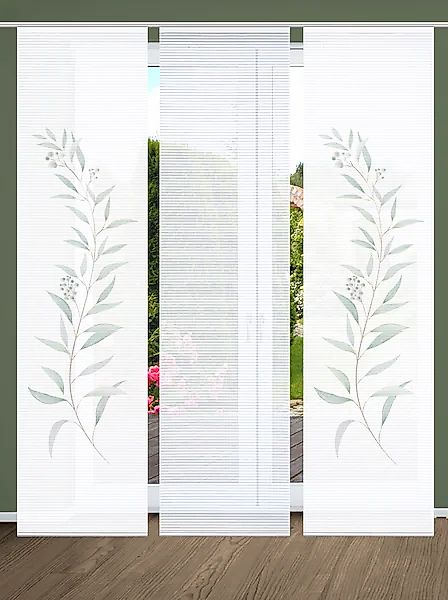 HOME in green Schiebegardine »CELSO« Paneelwagen 3 Stk. tlg. SET DIGITALDRU günstig online kaufen