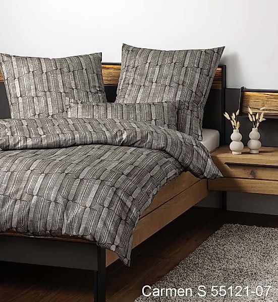Janine Janine Interlock-Jersey Bettwäsche CARMEN S 55121 braun moccha Größe günstig online kaufen
