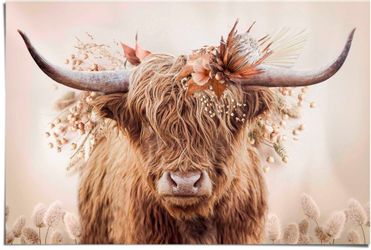 Reinders Poster "Highlander in Blumen" günstig online kaufen