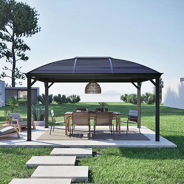 Sojag Aluminium-Pavillon Moreno 10 x 14 Anthrazit 298 cm x 423 cm x 283 cm günstig online kaufen