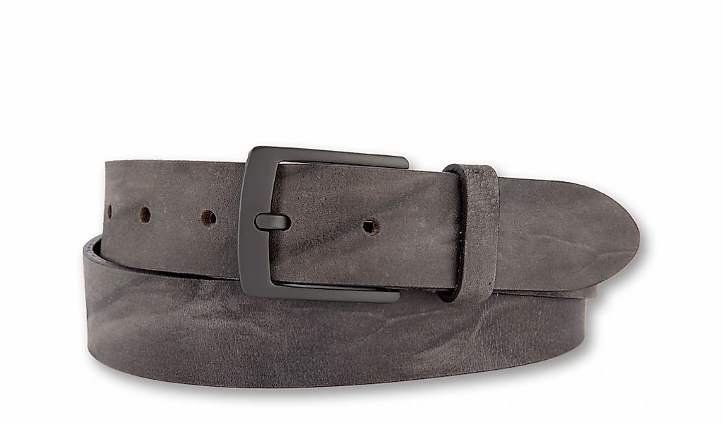 BERND GÖTZ Ledergürtel "Jeansgürtel aus Büffelleder mit edler Anthrazitschl günstig online kaufen