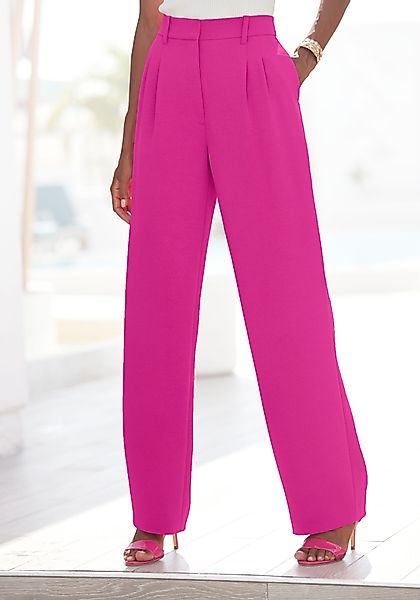 LASCANA Anzughose im Business-Look, elegante Stoffhose mit Taschen und Bund günstig online kaufen