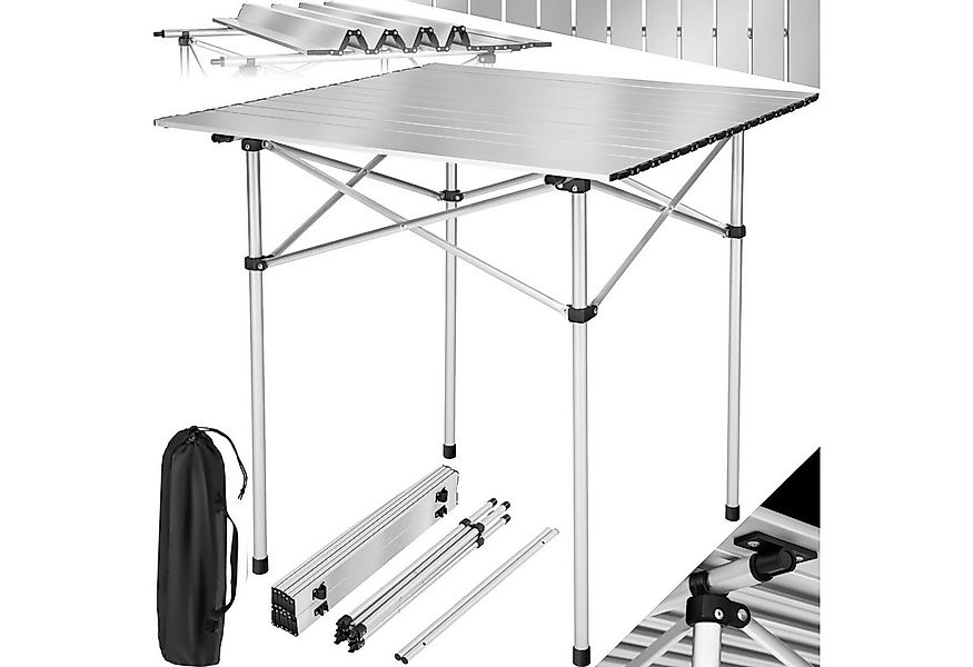 tectake Campingtisch (1-St., 1 tlg), Klappbares Aluminiumgestell günstig online kaufen