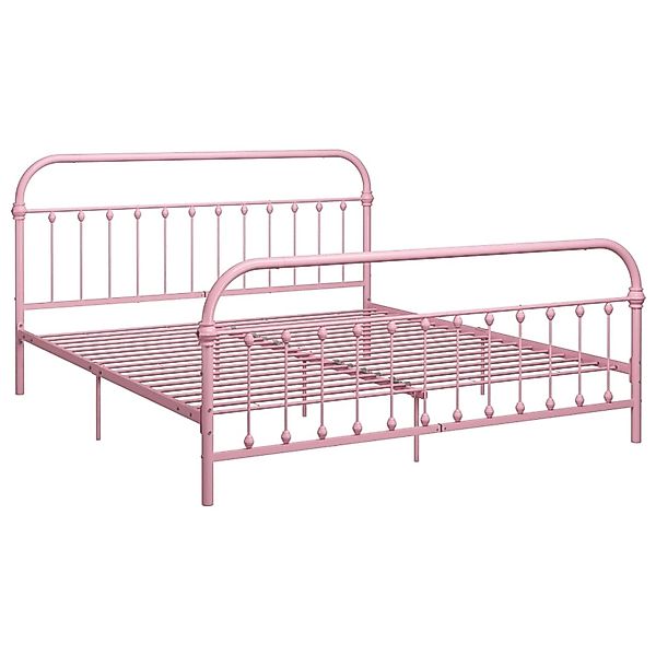 vidaXL Bettgestell Rosa Metall 180x200 cm Modell 1618284 günstig online kaufen
