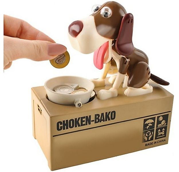 ISO TRADE Spardose Batteriebetriebenes Sparschwein Hund, (Spar-Set, 1-tlg., günstig online kaufen