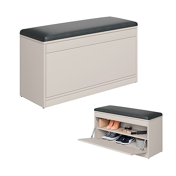 Platan Room Schuhschrank Schuhregal mit Sitzkissen, günstig online kaufen