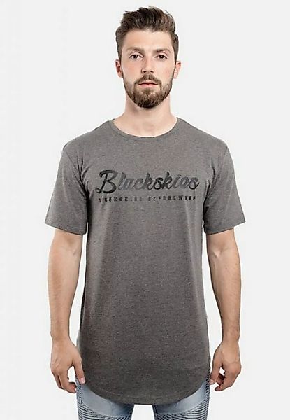 Blackskies T-Shirt Printed Longshirt T-Shirt Clouds Grau Medium günstig online kaufen
