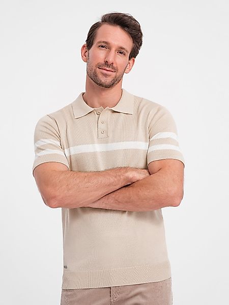OMBRE Poloshirt Herren-Poloshirt aus weichem Strick günstig online kaufen