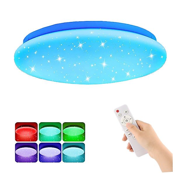 LETGOSPT Deckenleuchte 36W RGB LED Deckenleuchte, günstig online kaufen