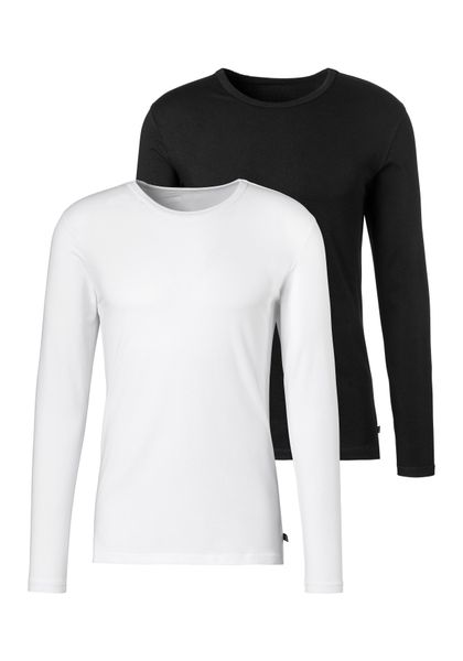 H.I.S Langarmshirt Packung, 2er-Pack, Doppelpack Unterziehshirt aus Baumwol günstig online kaufen
