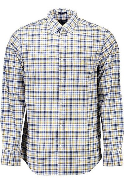 Gant Langarmhemd Herren Langarmshirt Gelb – Stilvolles Design mit Button-Do günstig online kaufen