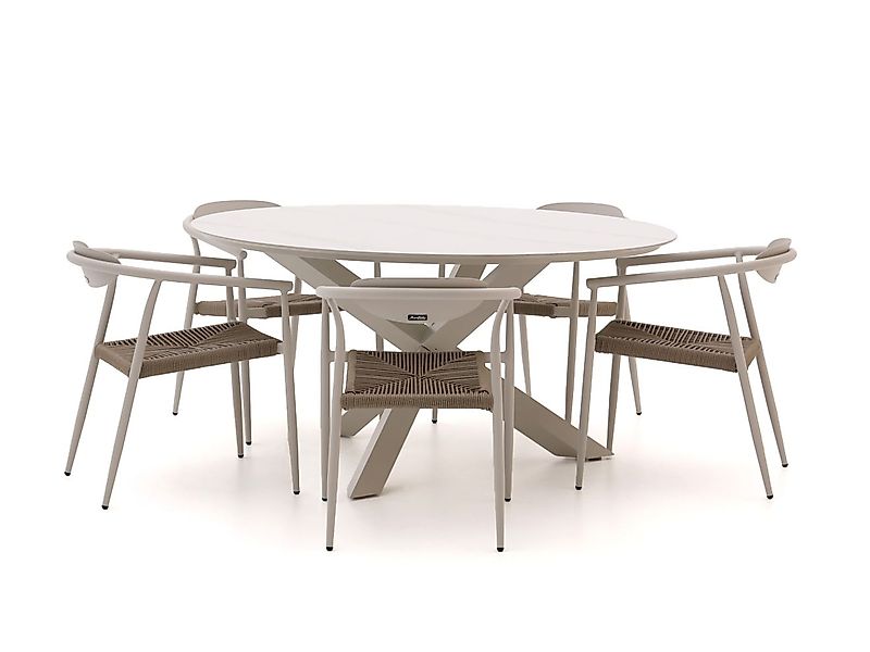 Manifesto Cavone/Lodola ø 150 cm Gartenmöbel-Set 6-teilig stapelbar günstig online kaufen
