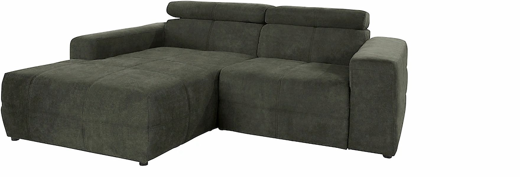 DOMO collection Ecksofa "Brandon, inkl. Kopfteilverstellung, B/T/H: 214/100 günstig online kaufen