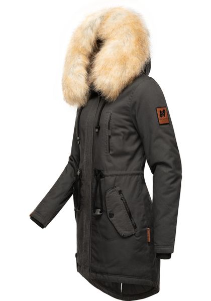 Navahoo Wintermantel "Bombii" stylischer Damen Winterparka mit Kunstfell-Ka günstig online kaufen