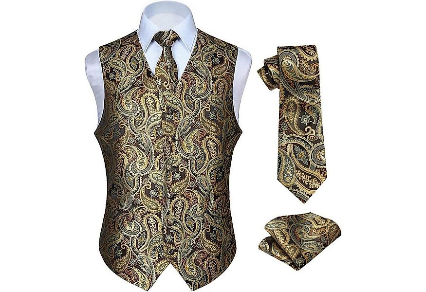 LuxusKollektion Krawatte Weste Herren Hochzeit Krawatte Einstecktuch Anzugs günstig online kaufen