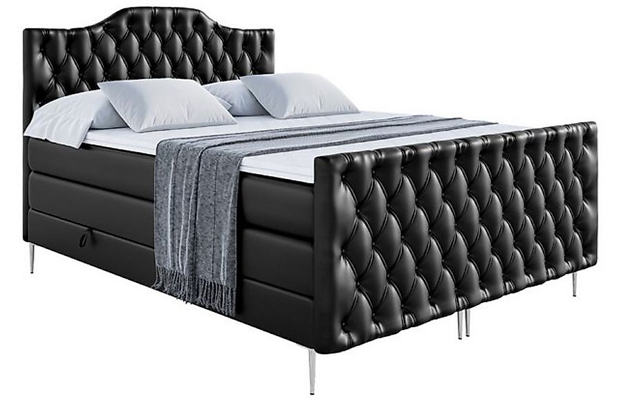 ALTDECOR Boxspringbett VILA-1-F-Z KING (Multipocket-Matratze H4, H3 Matratz günstig online kaufen