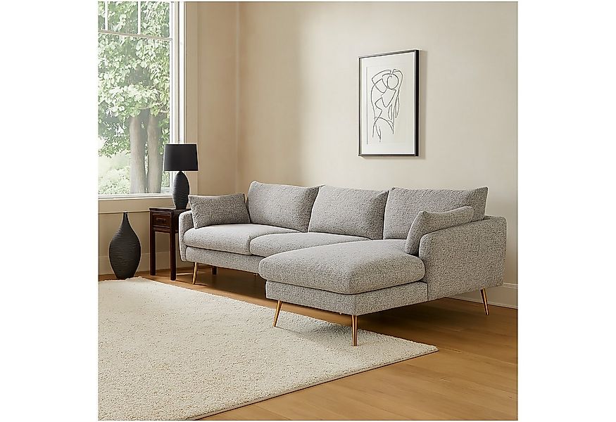 HTI-Living Ecksofa Modernes Ecksofa mit Ottomane rechts, Stück 1 Teile, Pol günstig online kaufen