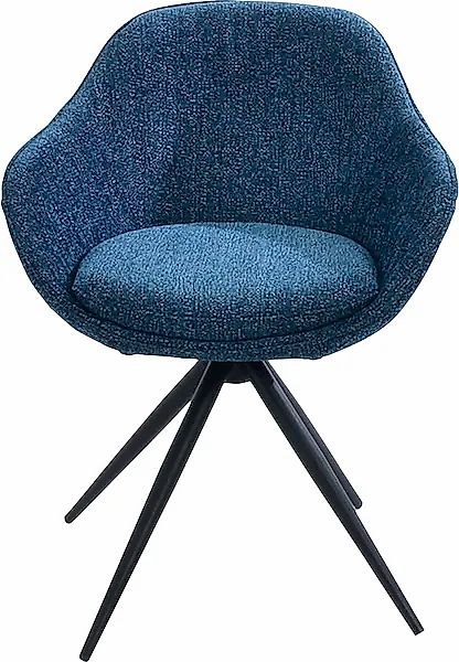 K+W Komfort & Wohnen Drehstuhl »ZOOM« () 4-Fuß Drehstuhl mit Gestell aus Me günstig online kaufen