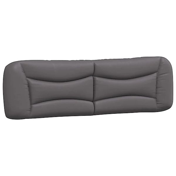 vidaXL Kopfteil-Kissen Hvar Grau 180 cm Kunstleder 374610 günstig online kaufen