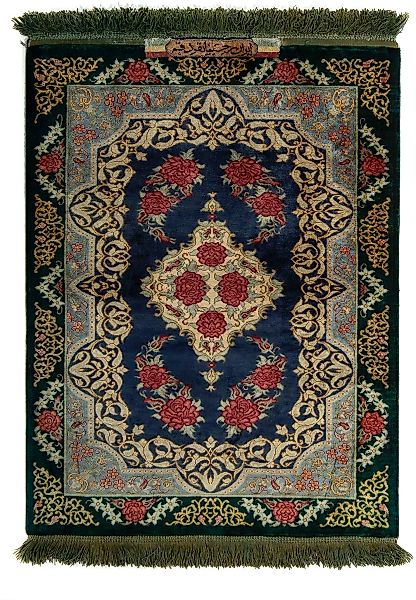 morgenland Orientteppich »Perser - Ghom - 77 x 58 cm - dunkelblau«, rechtec günstig online kaufen