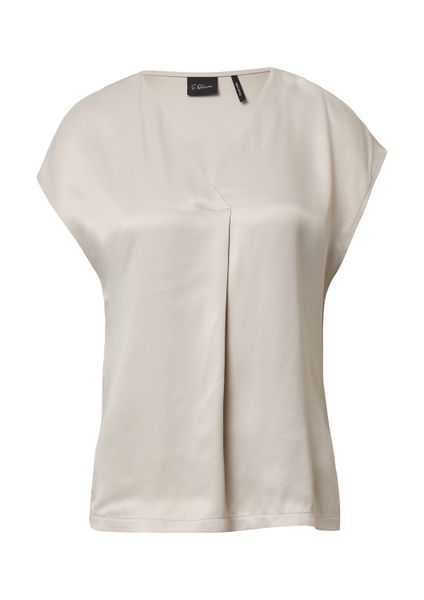 s.Oliver Kurzarmshirt T-Shirt Blusenshirt im Fabricmix günstig online kaufen