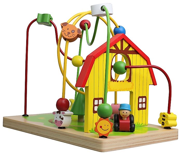 Lelin Motorikschleife 10062 Holzspielzeug bunte Motorikschleife günstig online kaufen