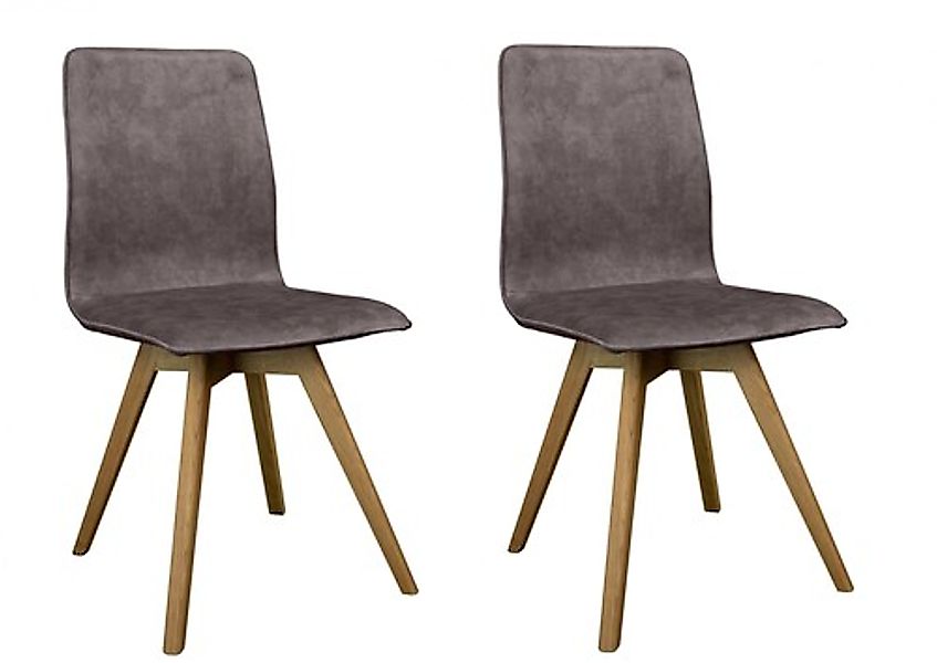 andas Esszimmerstuhl »Rania«, (Set), 2 St., Samtvelours, Massivholzgestell, günstig online kaufen