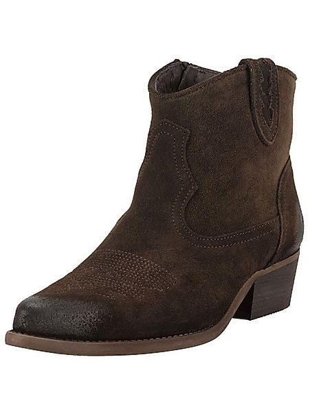 Felmini Wide Fit Stiefelette Veloursleder . Cowboy Stiefelette günstig online kaufen