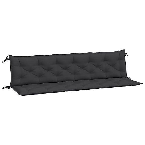 vidaXL Gartenbank-Auflagen 2 Stk Schwarz 200x50x7 cm Oxford-Gewebe 361742 günstig online kaufen